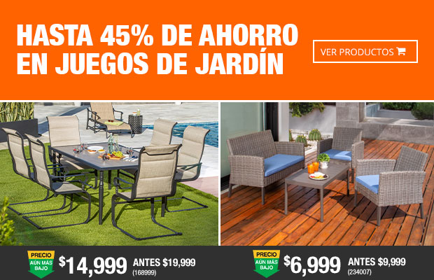 Hasta 45% en Muebles de jardín