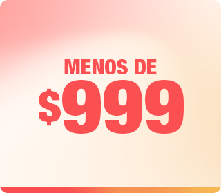 Menos de 999 pesos