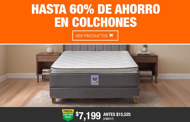 Hasta 60% de ahorro en Colchones