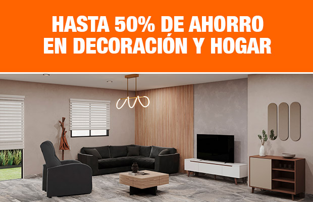 Hasta 50% de ahorro en Decoración y hogar