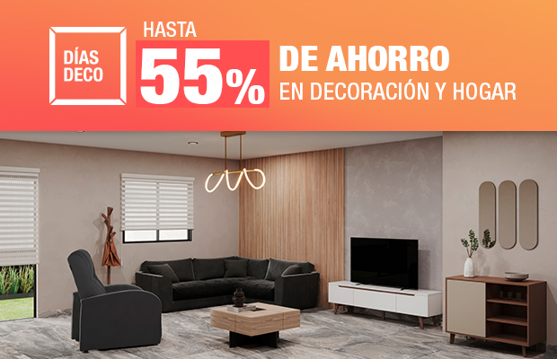 Hasta 55% de ahorro en Decoración y hogar