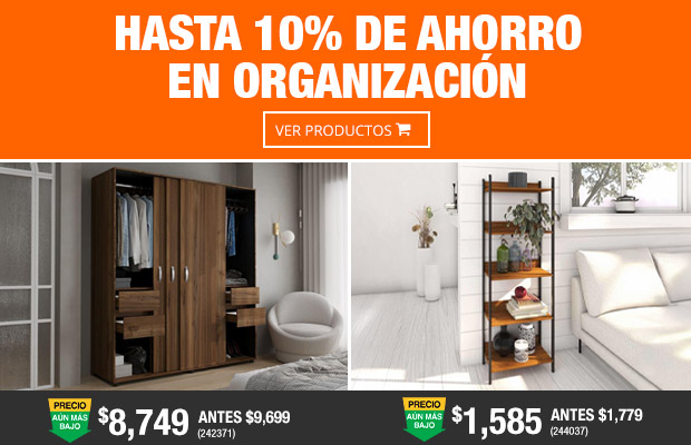 Ahorra hasta 10% en Organización