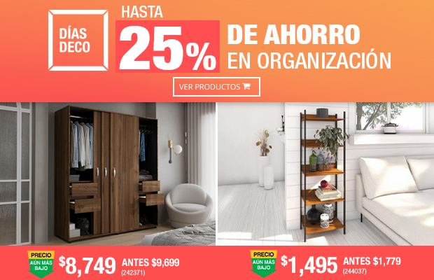 Ahorra hasta 25% en Organización