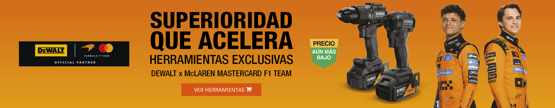 Dewalt - Herramientas McLaren de edición limitada